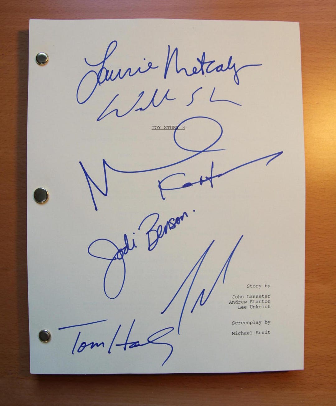 Reprinted Toy Story 3 Full-cast Signed Script | Tom Hanks Tim Allen ...