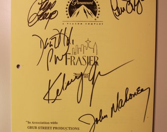 Frasier Reprinted signed TV Script | Kelsey Grammer David Hyde Pierce John Mahoney Niles Crane | Hollywood Collectable