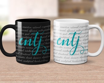 ENTJ Mug, MBTI personality type, Myers-Briggs, Gift for ENTJ