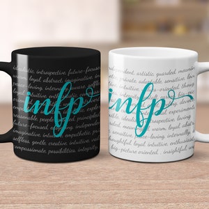 INFP Mug, MBTI personality type, Myers-Briggs, Gift for INFP