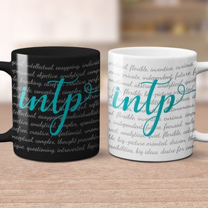 INTP Mug, MBTI personality type, Myers-Briggs, Gift for INTP