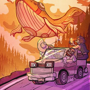 Sky whale chasers