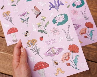 Flowers & Feelings Sticker Sheet