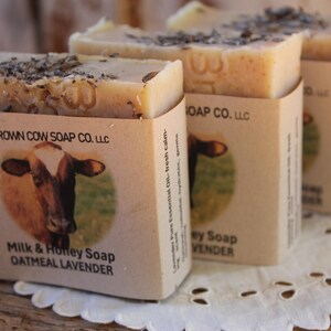 Milk and Honey Natural Bar Soap-Oatmeal Lavender Soap--Handmade in Ohio -USA image 3