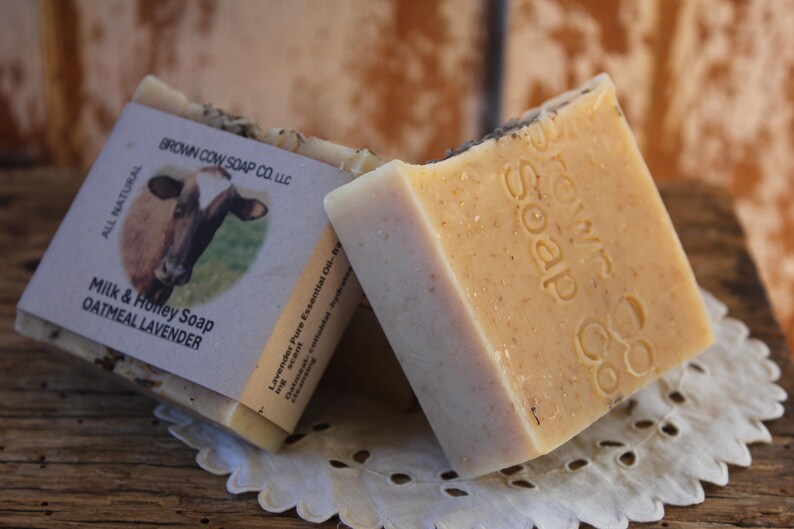 Milk and Honey Natural Bar Soap-Oatmeal Lavender Soap--Handmade in Ohio -USA image 5