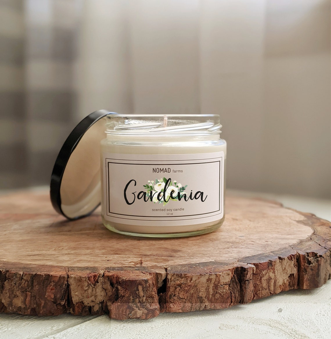 Gardenia Scented Candle Aromatherapy Candles Candle Floral Etsy