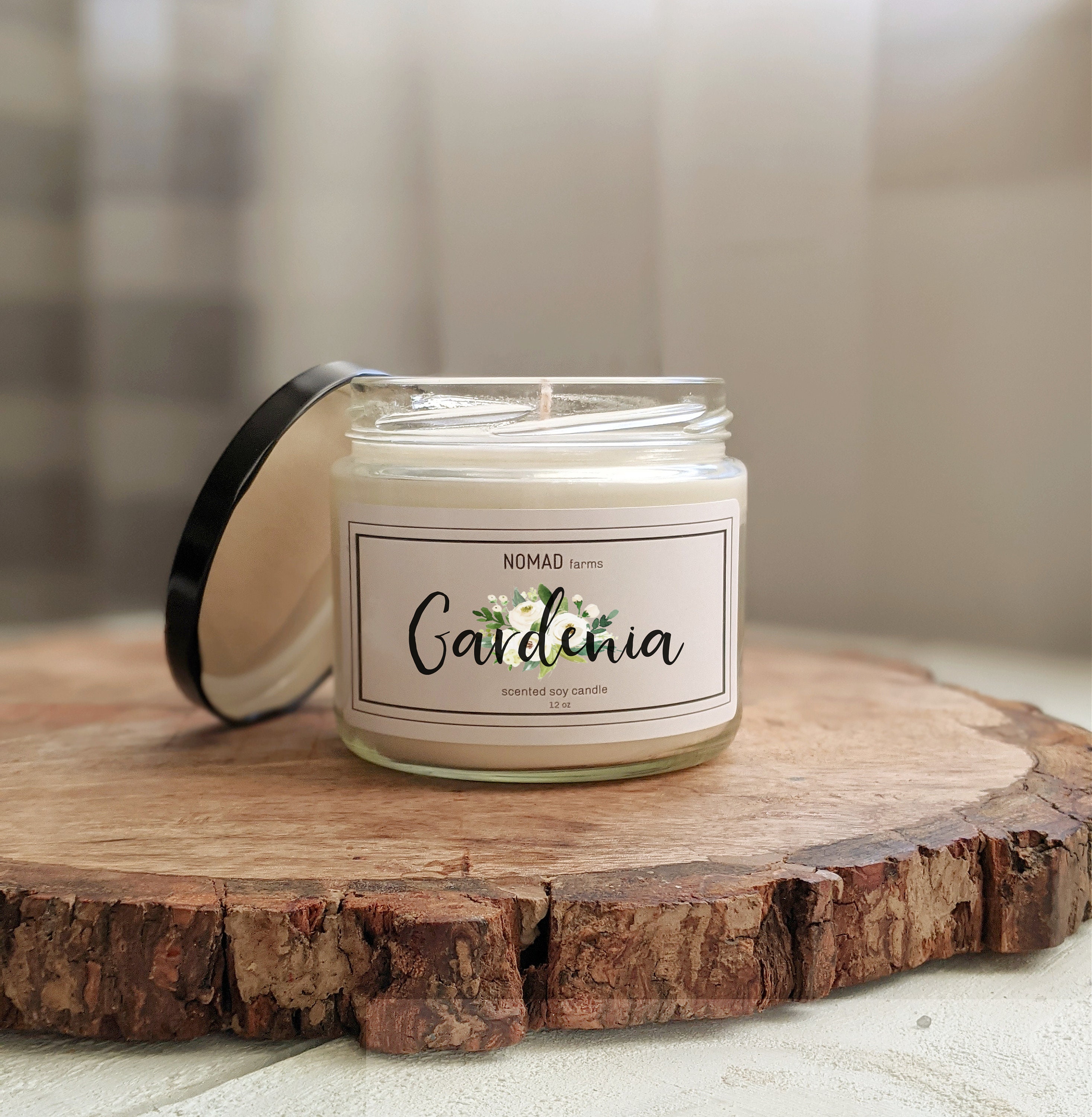 Gardenia Scented Candle Aromatherapy Candles Candle Floral | Etsy