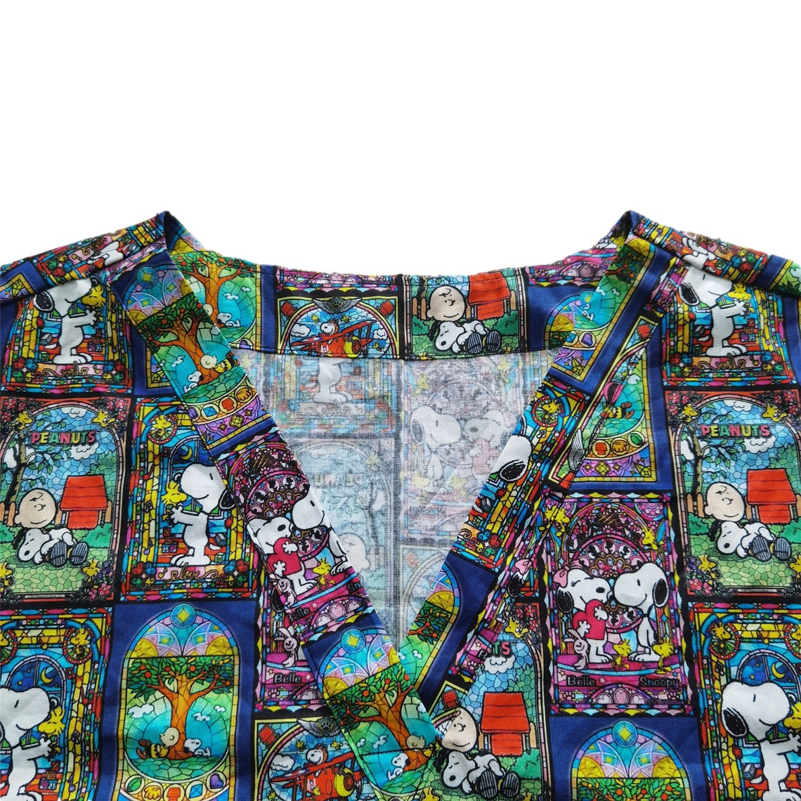 Unisex Scrub TopCartoon Scrub TopAnime Scrub TopCute Scrub Etsy