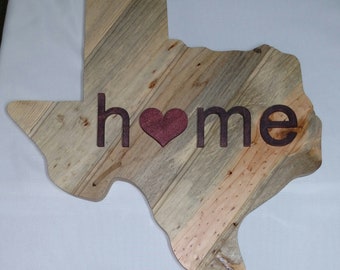Texas Wood Sign, Texas Home Decor, Texas Rustic Art, Texas Wall Art