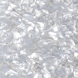 White Pearlescent Mineral Crystal Cast Acrylic Sheet (PMMA) 3mm/.118" | Laser Cut Jewelry Making Supply, Earrings & Pendants Blanks