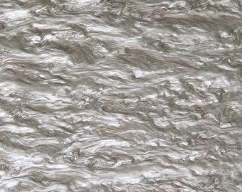 Acrylic (PMMA) Pearlescent Ripple/Stream Sheet, 3.0mm Thickness (.118") - Silver Grey (SW06)
