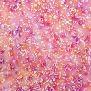 Feuille de cristaux de glace acrylique (PMMA) nacrée, 3,0 mm d&#39;épaisseur (118&quot;) - Jaune rose (IC0419)