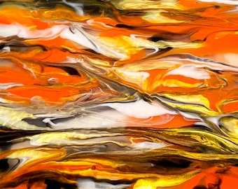 Feuille acrylique (PMMA) Phoenix multicolore, 3,0 mm d'épaisseur (118"), orange (PH08)