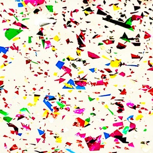 Acrylic (PMMA) 2-Sided Crystal Chunky Glittering Sheet, 3.0mm Thickness (.118&quot;) - Multicolor (CC1213)