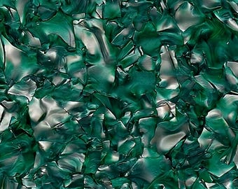 Smaragd parelmoer mineraal kristal gegoten acrylplaat (PMMA) 3 mm/.118" | Lasergesneden sieraden maken, oorbellen en hangers Blanks