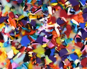2-Sided Cellulose Acetate Multicolor Sheet, 2.5mm Thickness (1/10")  - Kaleidoscope (AC1870)