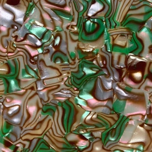 Acrylic (PMMA) Celluloid Fancy Sheet, 3.0mm Thickness (.118&quot;) - Zebra Golden (CL2046)