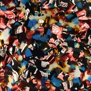 2-Sided Cellulose Acetate Multicolor Sheet, 2.5mm Thickness (1/10")  - Indigo Illusion (AC1179)