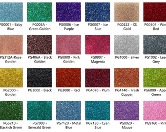 Acrylic (PMMA) Two-Sided Premium Glittering Sheets, 3.0mm Thickness (.118"), 24 Colors/11 Sizes Available!