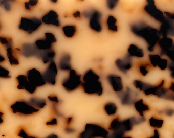 2-Sided Cellulose Acetate Tortoiseshell Sheet, 2.5mm Thickness (1/10") - Leopard Latte (AC181S)
