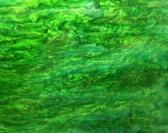 Acrylic (PMMA) Ripple Glittering Sheet, 3.0mm Thickness (.118") - Grass Green (RG19)