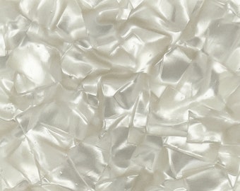 2-Sided Cellulose Acetate Mineral Crystal Sheet, 2.5mm Thickness (1/10")  - Antique Silver (AC2690)
