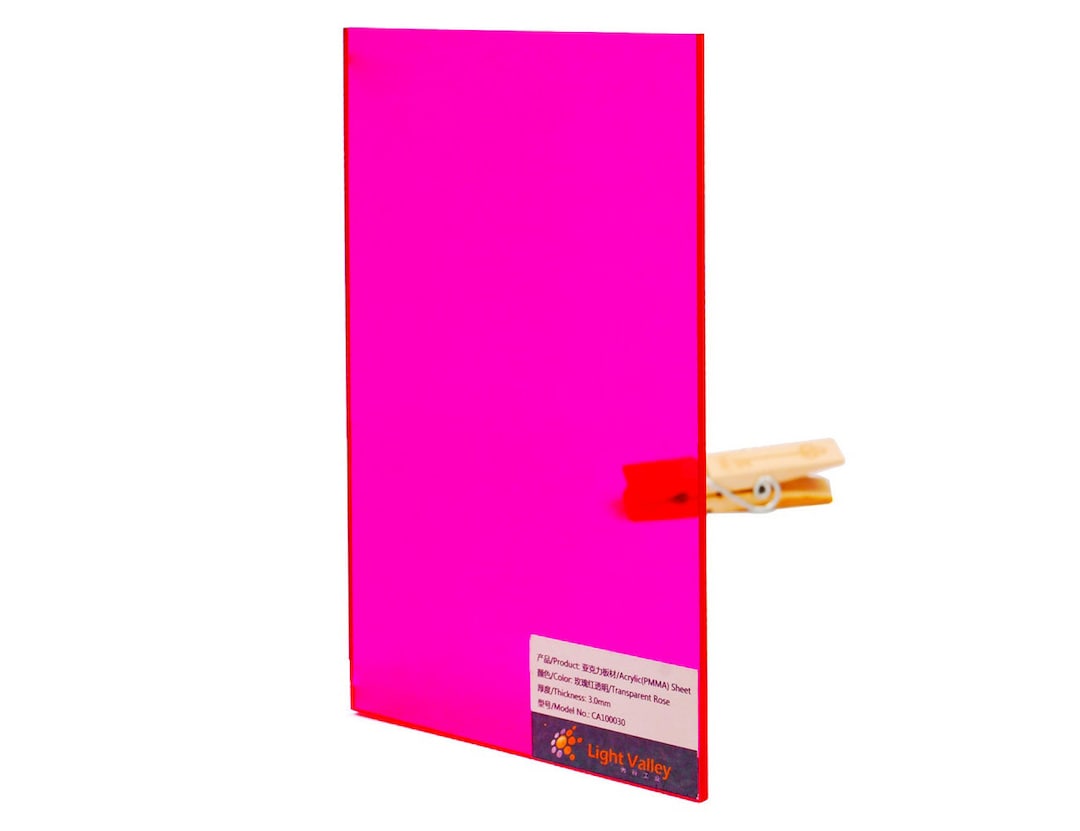1/8 Pink Fluorescent #9095 Acrylic Sheet