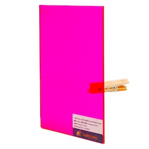 Feuille de couleur acrylique (PMMA), 3,0 mm d&#39;épaisseur (118&quot;) - Rose fluorescent (991)