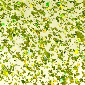 Acrylic (PMMA) 2-Sided Crystal Chunky Glittering Sheet, 3.0mm Thickness (.118&quot;) - Green (CC601)