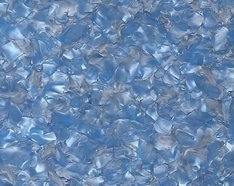 Metal Blue Pearlescent Mineral Crystal Cast Acrylic Sheet (PMMA) 3mm/.118" | Laser Cut Jewelry Making Supply, Earrings & Pendants Blanks