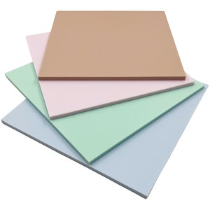 Acrylic PMMA Opaque/Pastel Color Sheets, 3.0mm Thickness .118, 34 Colors/3 Sizes Available image 3
