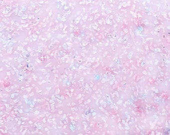 Acrylic (PMMA) Pearlescent Ice Crystal Sheet, 3.0mm Thickness (.118") - Baby Pink (IC0401)