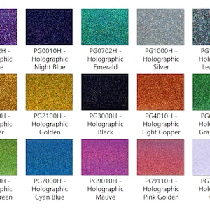 Acrylic (PMMA) Two-Sided Holographic Glittering Sheets, 3.0mm Thickness (.118&quot;), 15 Colors/11 Sizes Available!