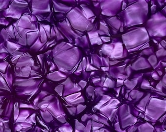 2-Sided Cellulose Acetate Mineral Crystal Sheet, 2.5mm Thickness (1/10")  - Royal Amethyst (AC8035)