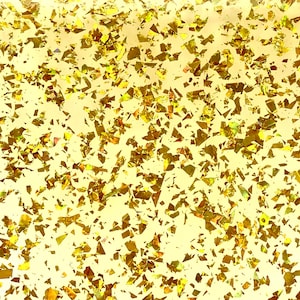 Acrylic (PMMA) 2-Sided Crystal Chunky Glittering Sheet, 3.0mm Thickness (.118&quot;) - Golden (CC200)