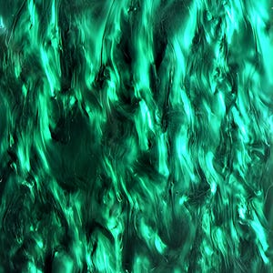 Emerald Green Pearlescent Ripple Acrylic Sheet 3mm (.118") PMMA Wave Panel | Laser Cut, Jewelry & DIY Crafts