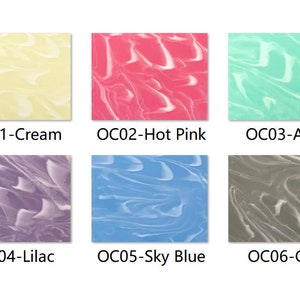 Acrylic (PMMA) Opaque Cloudy Sheets, 3.0mm Thickness (.118&quot;), 6 Colors/3 Sizes Available!