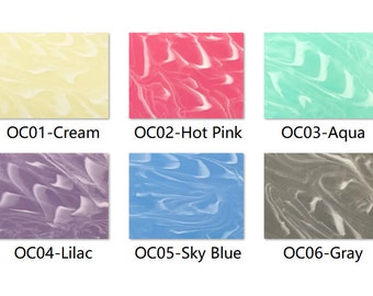 Acrylic (PMMA) Opaque Cloudy Sheets, 3.0mm Thickness (.118"), 6 Colors/3 Sizes Available!