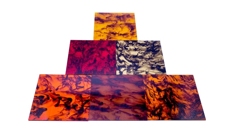 Translucent Pmma Full Sets of Acrylic (PMMA) Translucent Inking Sheets With All 6 ...