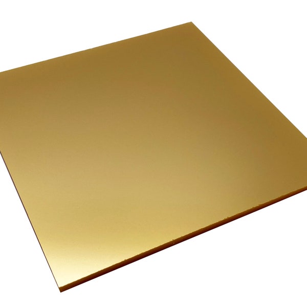 Acrylic (PMMA) Pearlescent Metallic Sheet, 3.0mm Thickness (.118") - Golden (MT25)