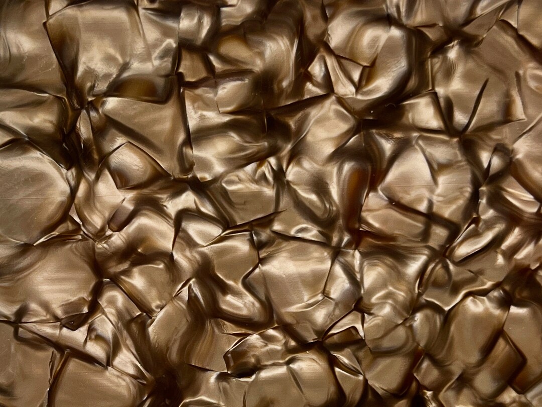 2 sided Cellulose Acetate Mineral Crystal Sheet 2.5mm Thickness 1 10 Bronze Silk AC8036