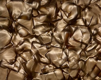 2-Sided Cellulose Acetate Mineral Crystal Sheet, 2.5mm Thickness (1/10")  - Bronze Silk (AC8036)