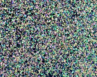 Acrylic-Enhanced/Enriched Natural Upcycled Glittering Shell Sheets - 9 1/2&quot; x 5 1/2&quot; (240mm x 140mm), 1-Sided/2-Sided Available