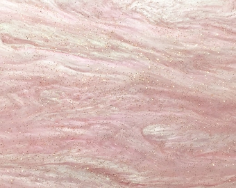 Acrylic (PMMA) Ripple Glittering Sheet, 3.0mm Thickness (.118") - Baby Pink (RG03)