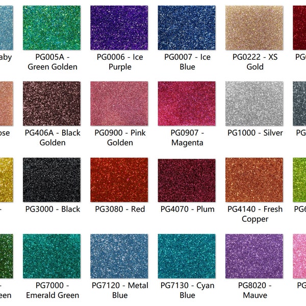 Acryl (PMMA) Zweiseitige Premium Glitzerblätter, 3,0mm Stärke (.118), 24 Farben/3 Größen verfügbar!