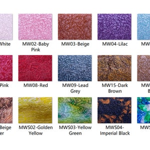 Può includere: Una cartella colori di 12 diverse vernici metalliche. I colori includono bianco, rosa baby, beige, lilla, azzurro baby, rosa, rosso, grigio piombo, marrone scuro, marrone chiaro, rame beige, giallo dorato, verde giallo, nero imperiale e verde lime.