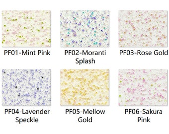 Acrylic (PMMA) 2-Sided Petal Flake Sheets, 3.0mm Thickness (.118"), 6 Colors/11 Sizes Available!