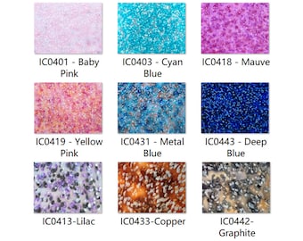 Acrylic (PMMA) Pearlescent Ice Crystal Sheets, 3.0mm Thickness (.118"), 9 Colors/3 Sizes Available!