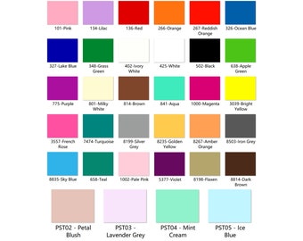 Acrylic (PMMA) Opaque/Pastel Color Sheets, 3.0mm Thickness (.118"), 34 Colors/3 Sizes Available!
