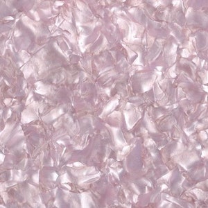 Feuille d&#39;acrylique (PMMA), cristaux minéraux nacrés, 3,0 mm d&#39;épaisseur (118&quot;) - Rose layette (DH02)